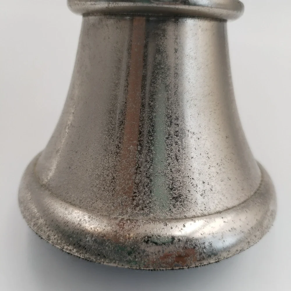 Silver Stag Head Pillar‎ Candle Holder Metal Antler Pedestal Lodge Christmas 9